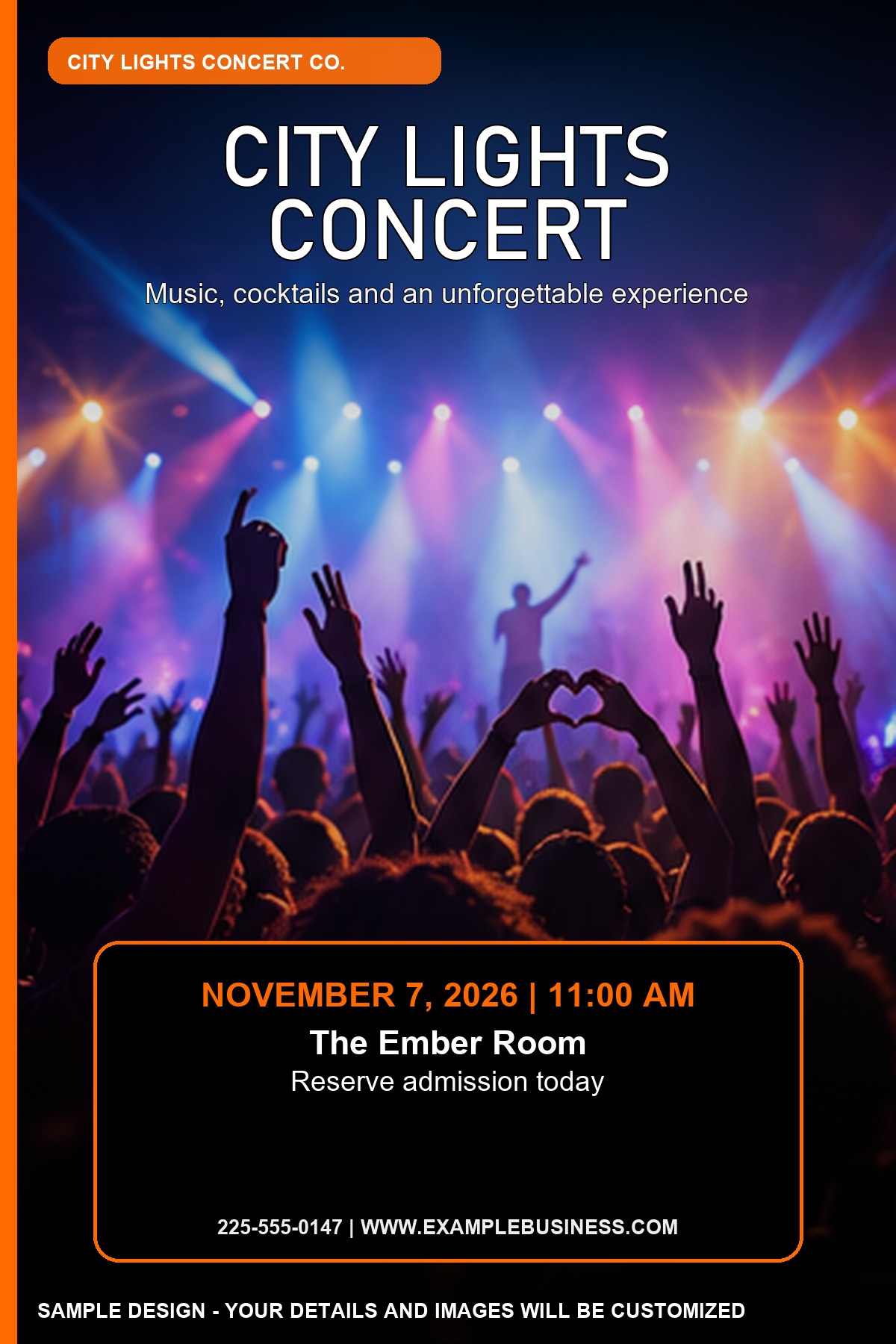 City Lights Concert professional design template
