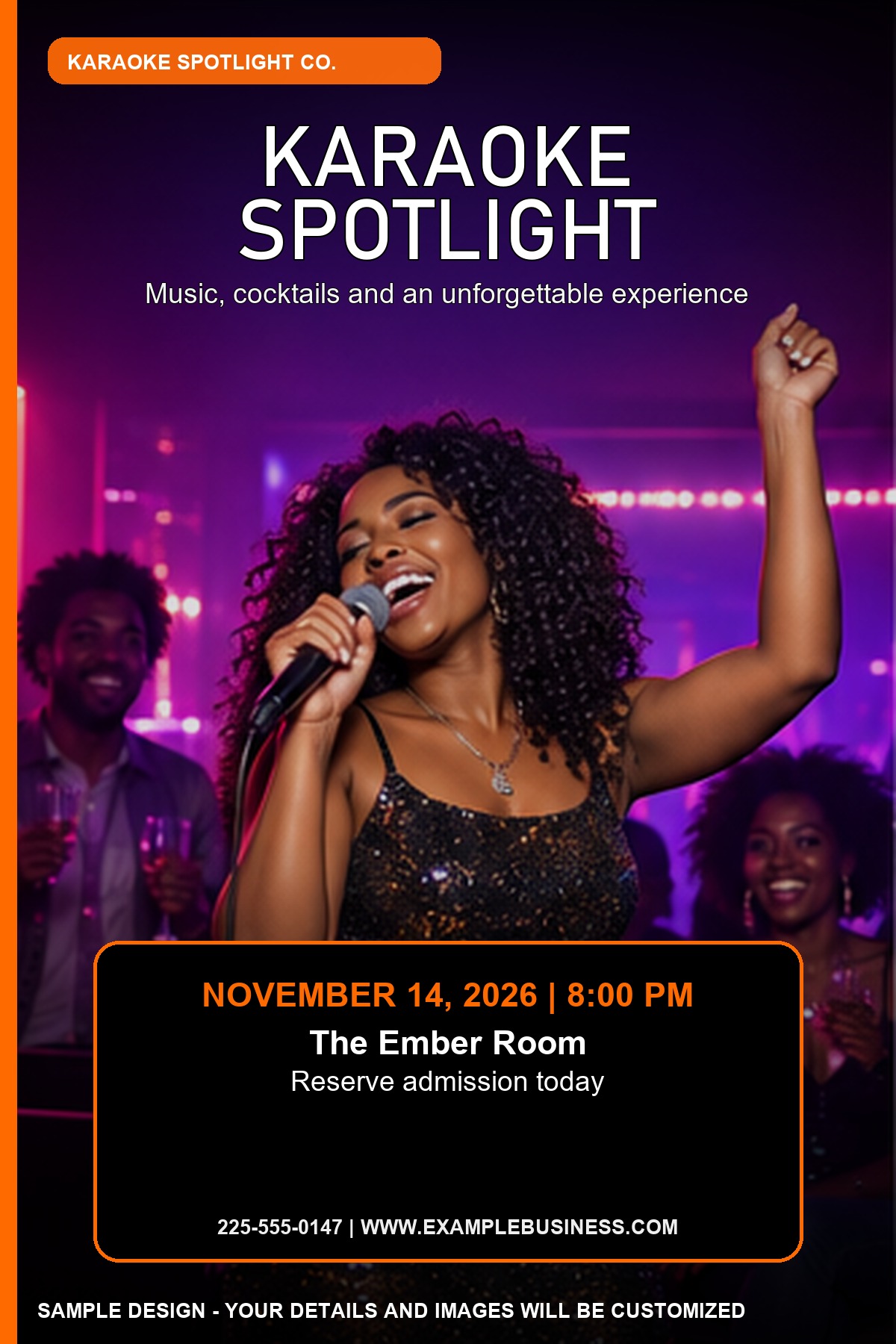 Karaoke Spotlight professional design template