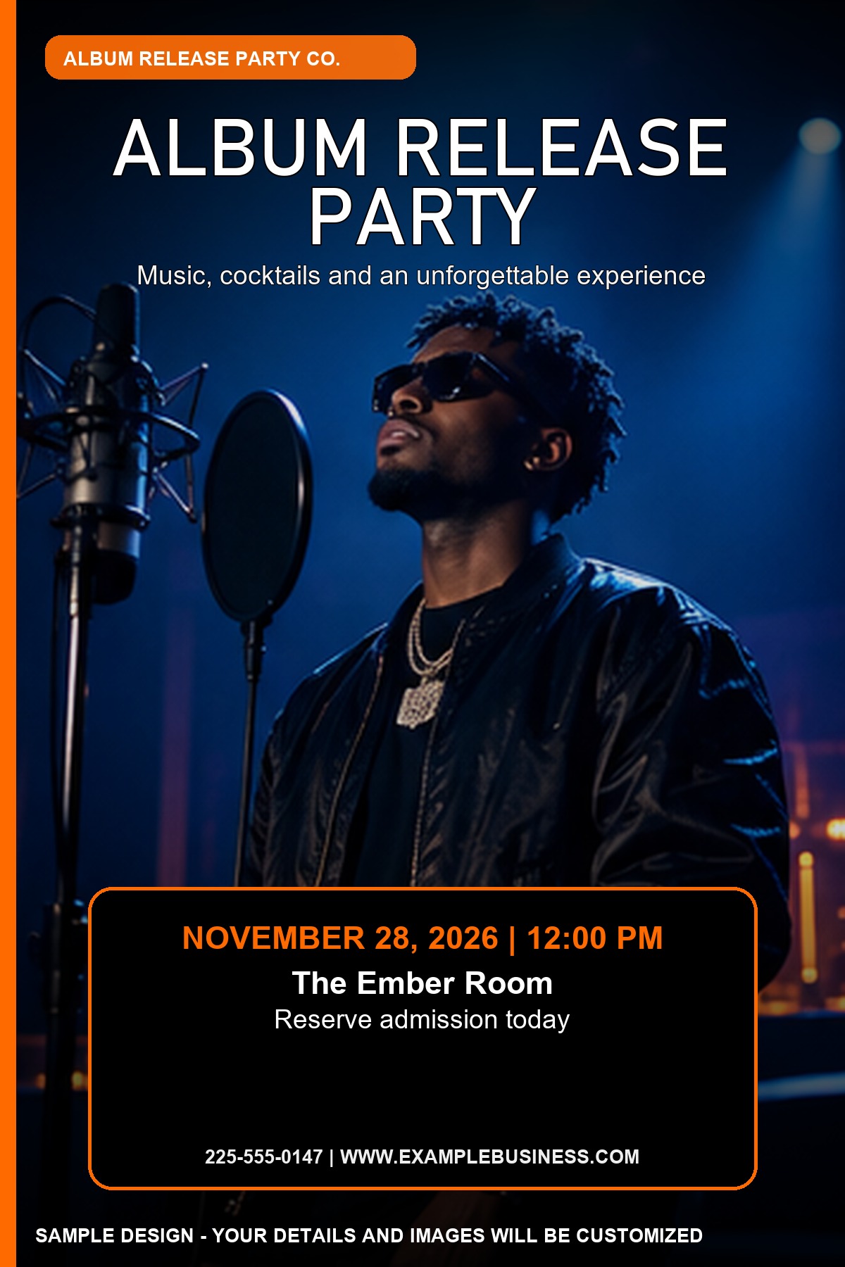 Album Release Party professional design template