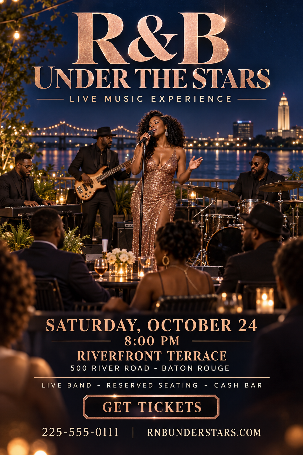 R&B Under the Stars professional design template