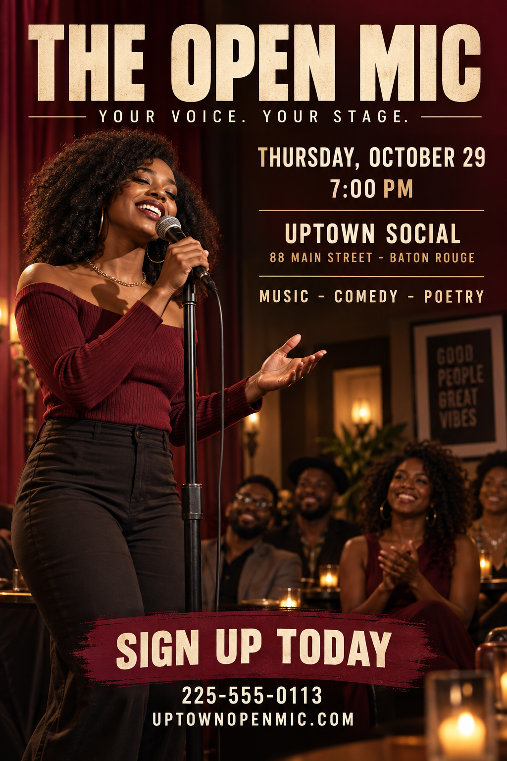 The Open Mic professional design template