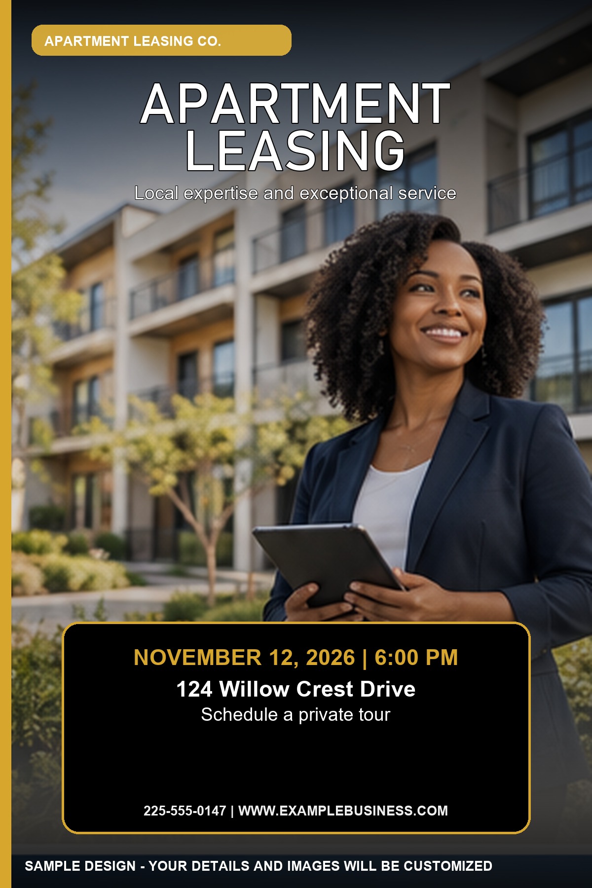 Apartment Leasing professional design template