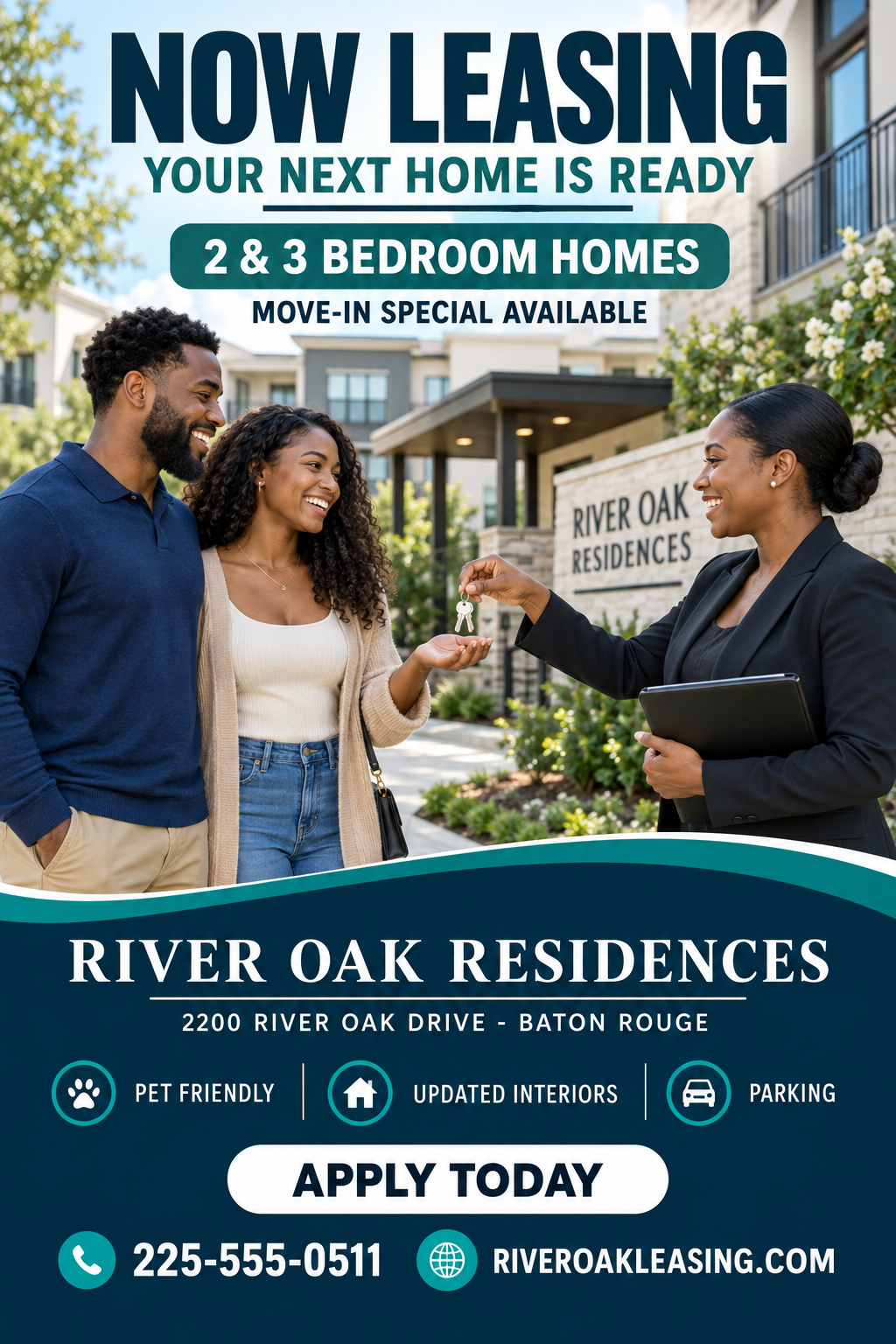 Now Leasing professional design template