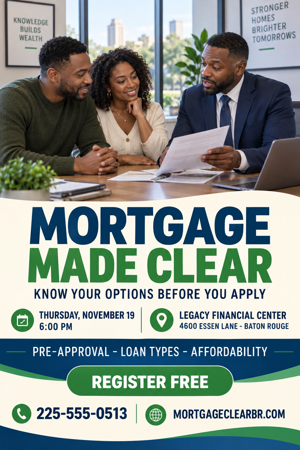 Mortgage Made Clear professional design template