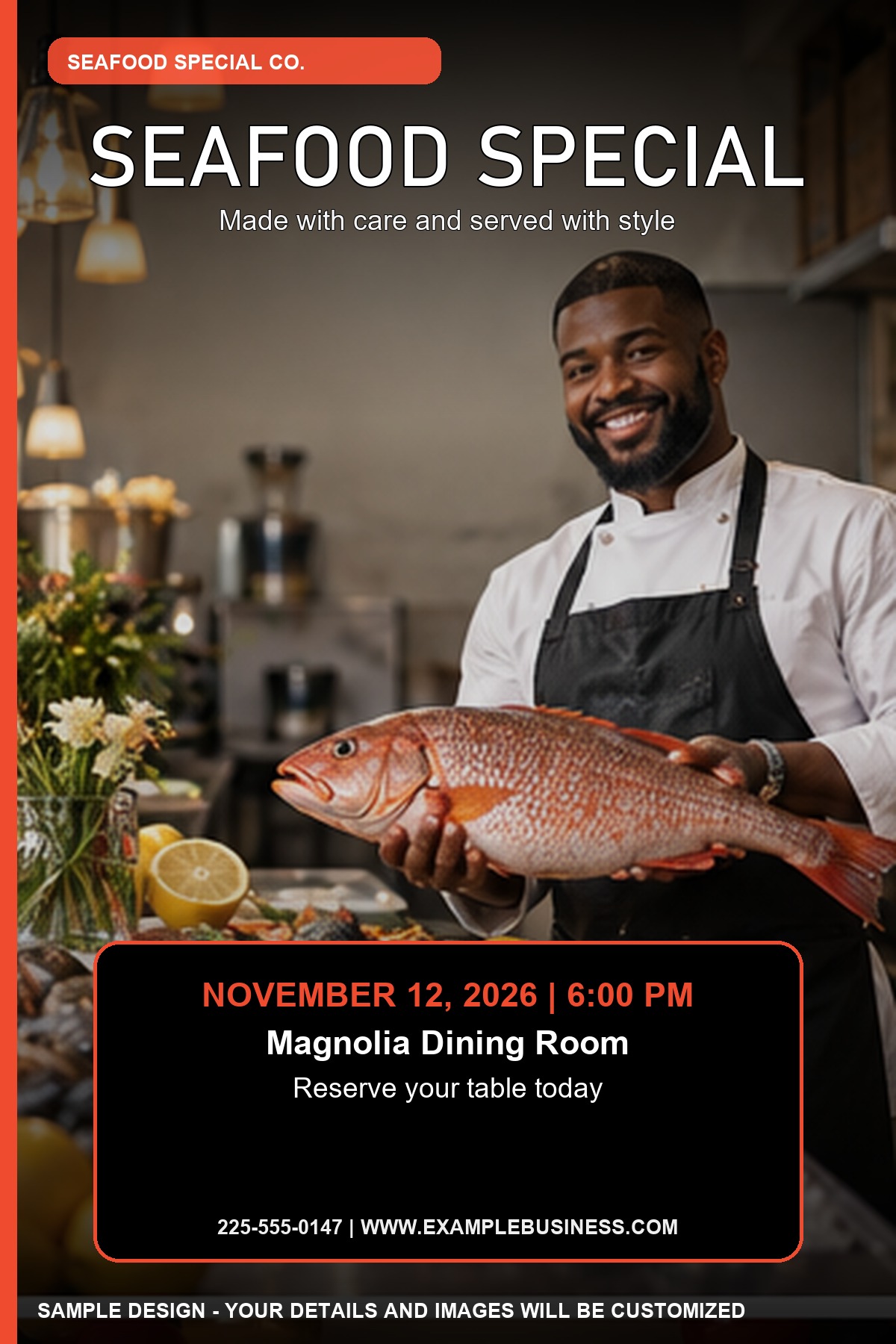 Seafood Special professional design template