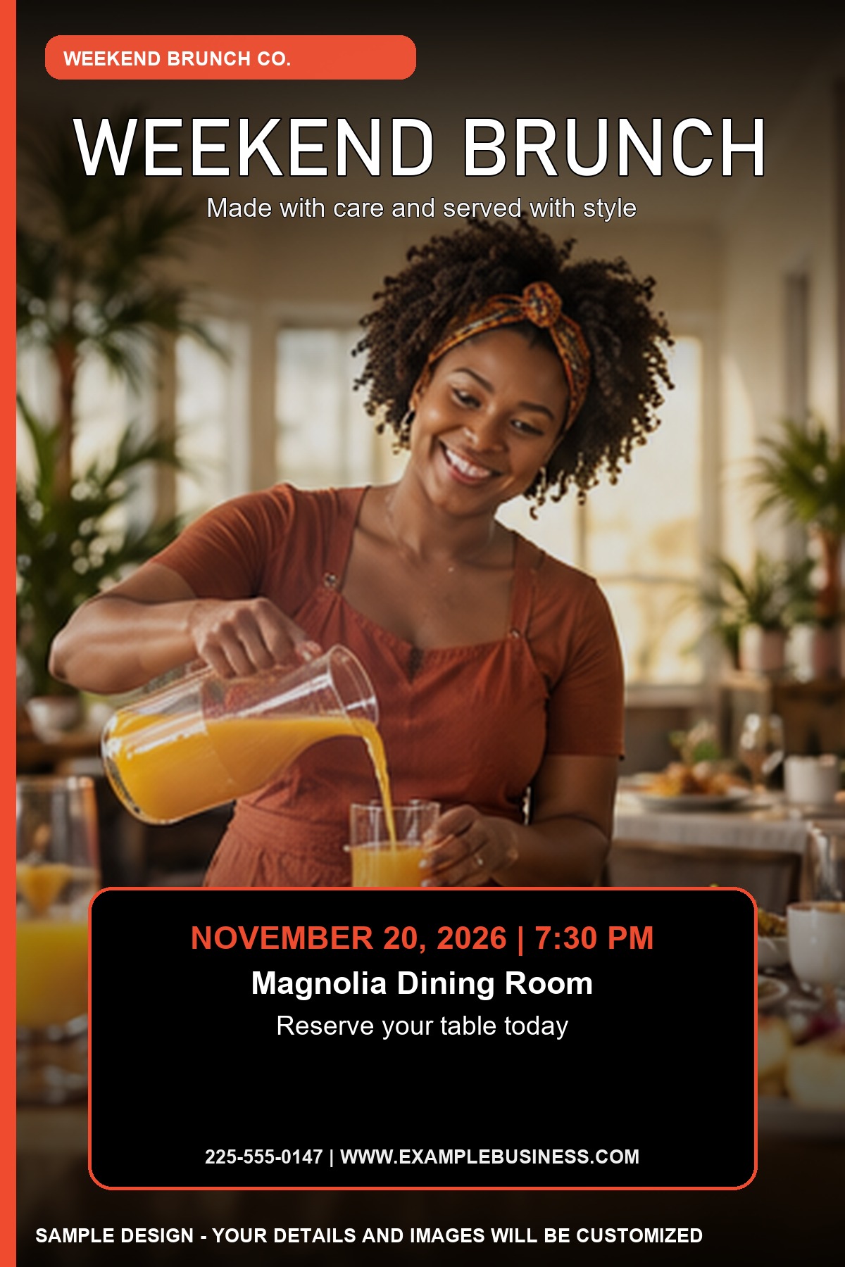 Weekend Brunch professional design template