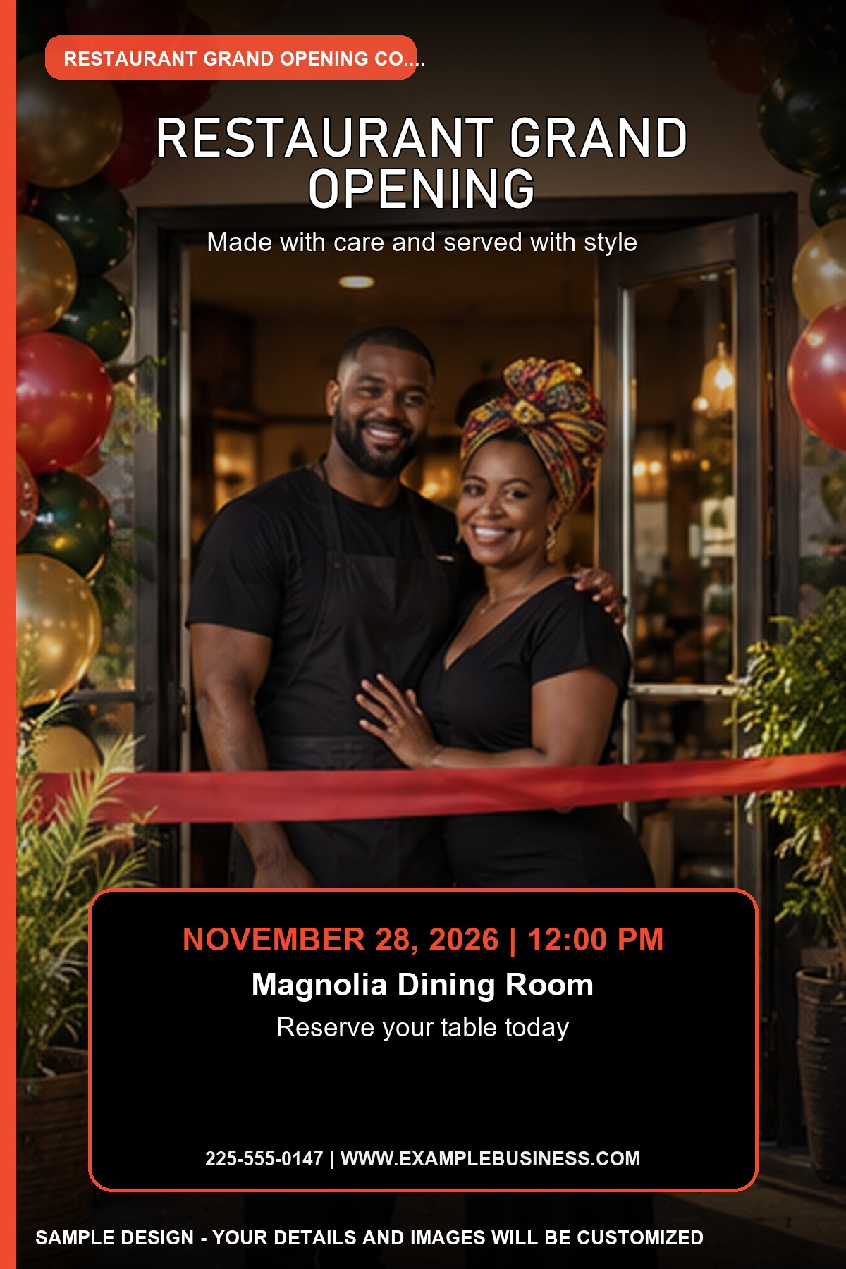 Restaurant Grand Opening professional design template