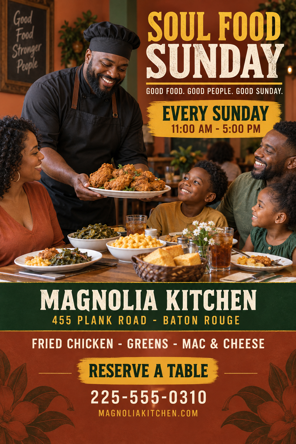Soul Food Sunday professional design template