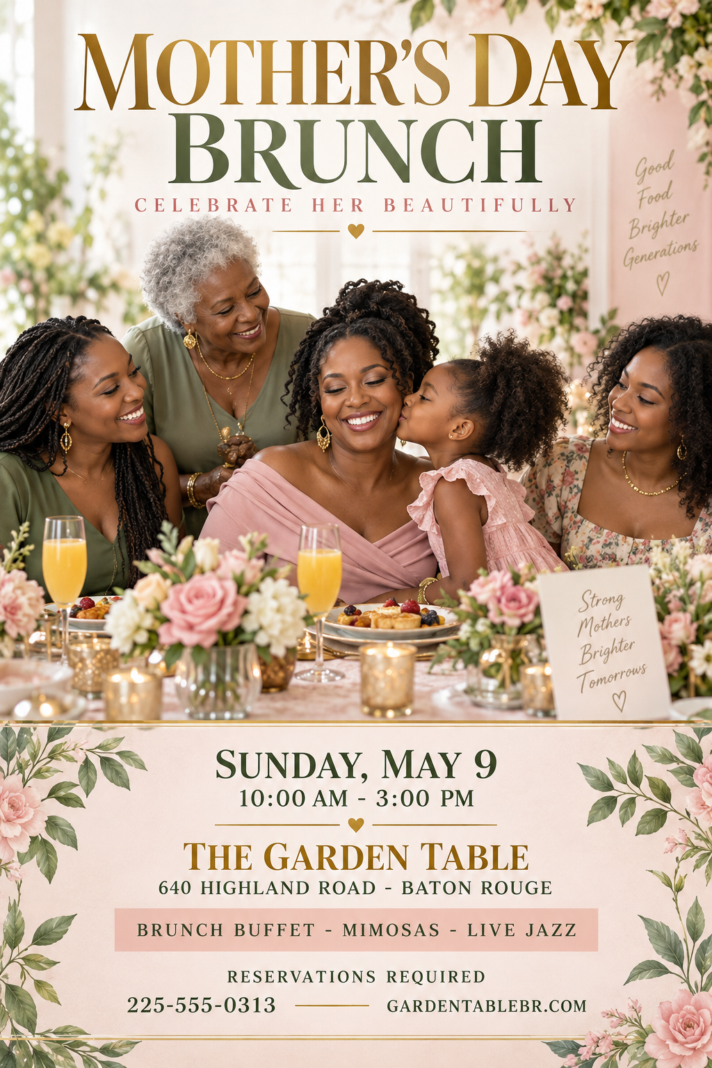 Mother's Day Brunch professional design template