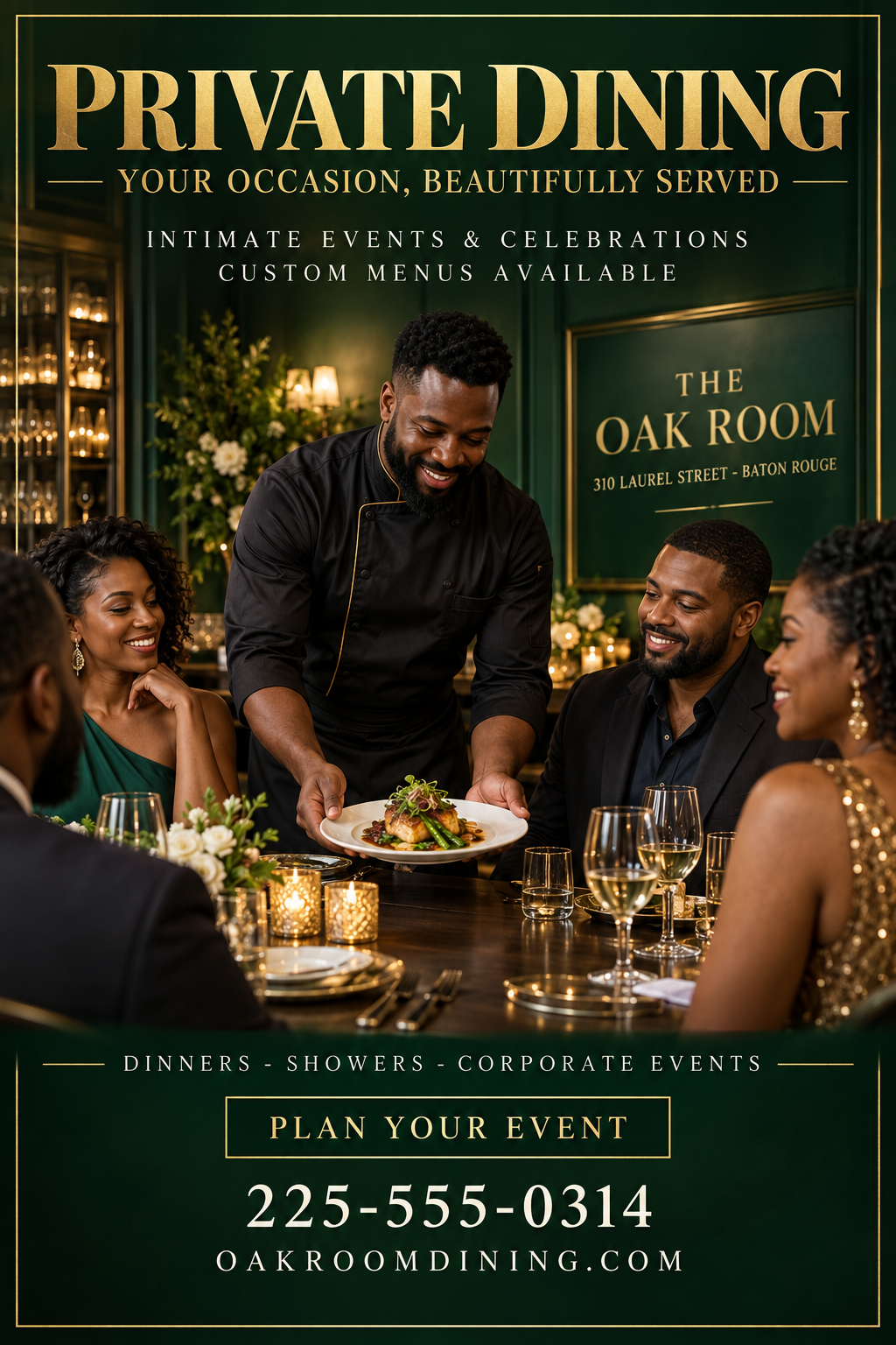 Private Dining professional design template