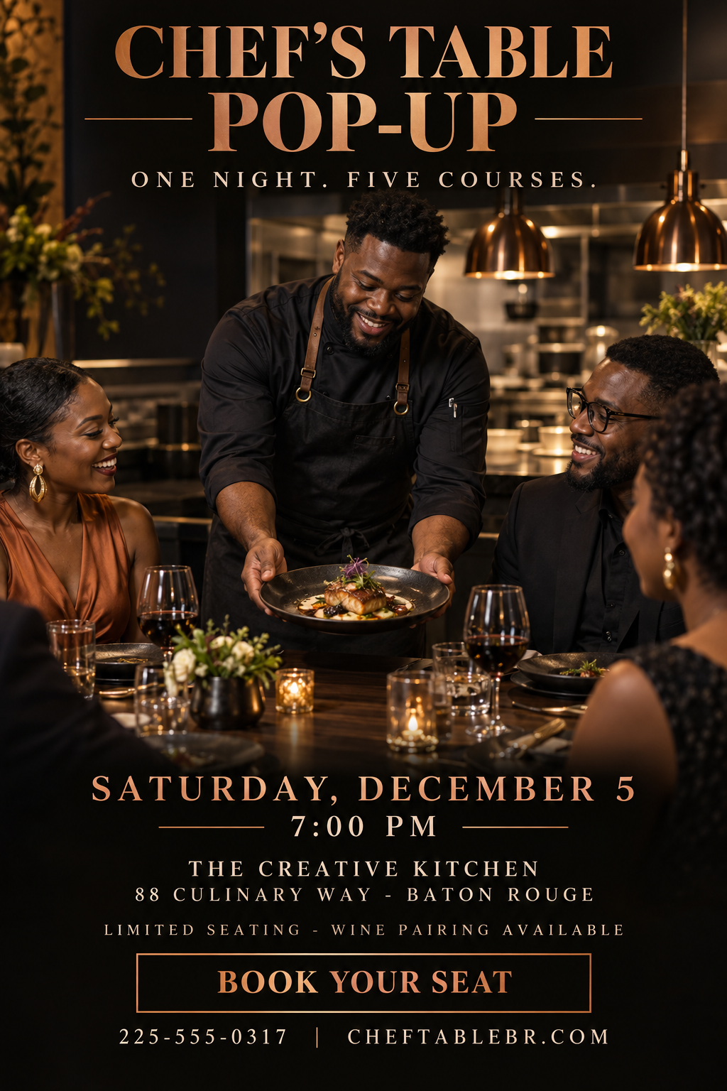 Chef's Table Pop-Up professional design template