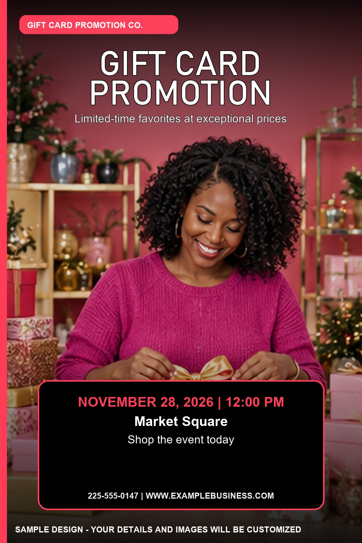 Gift Card Promotion professional design template