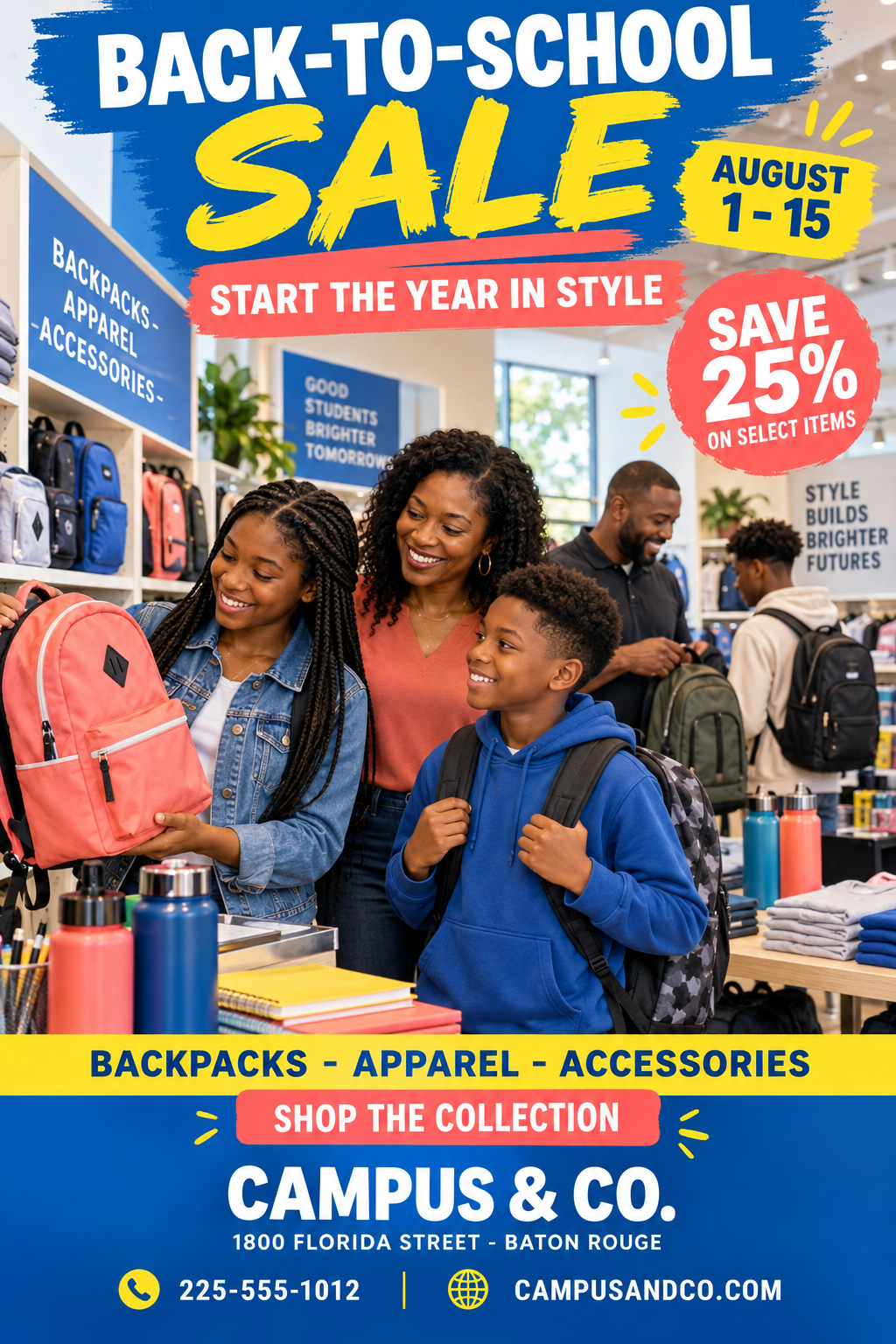 Back-to-School Sale professional design template