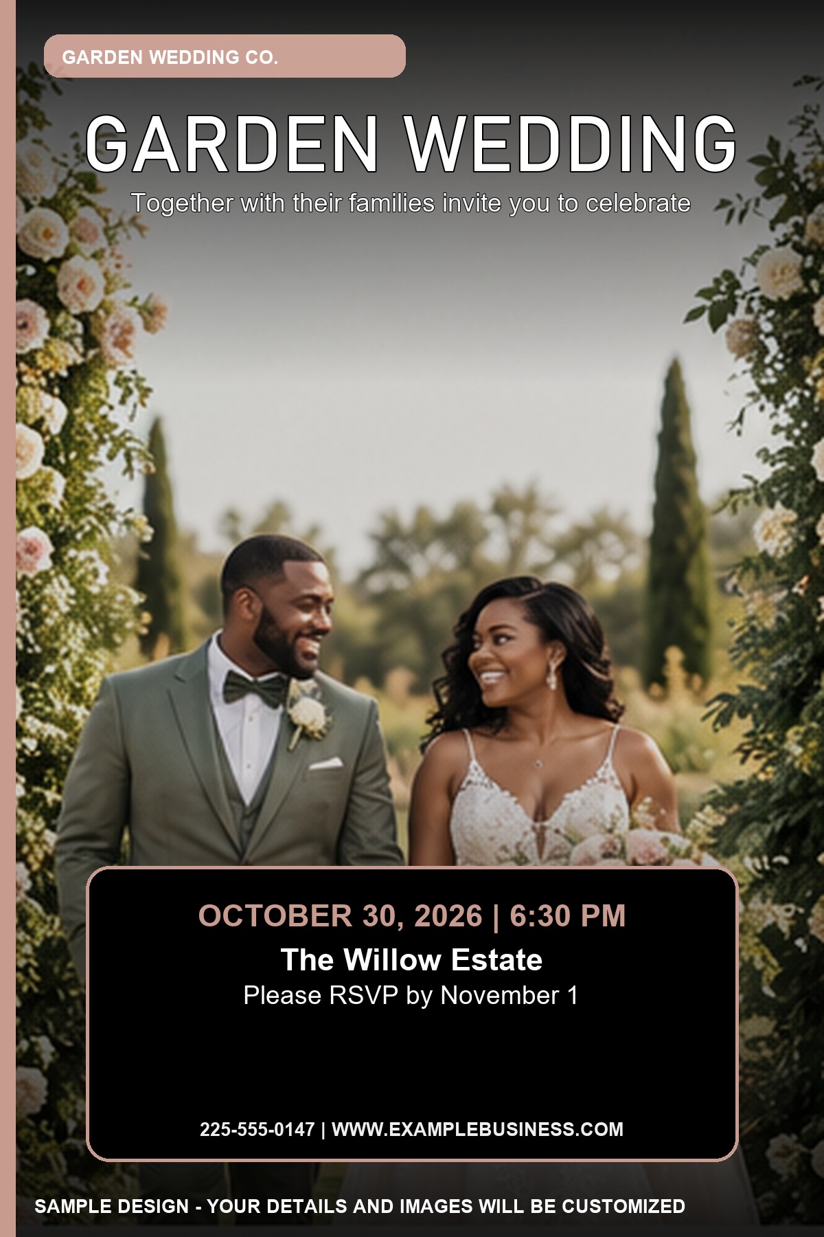 Garden Wedding professional design template