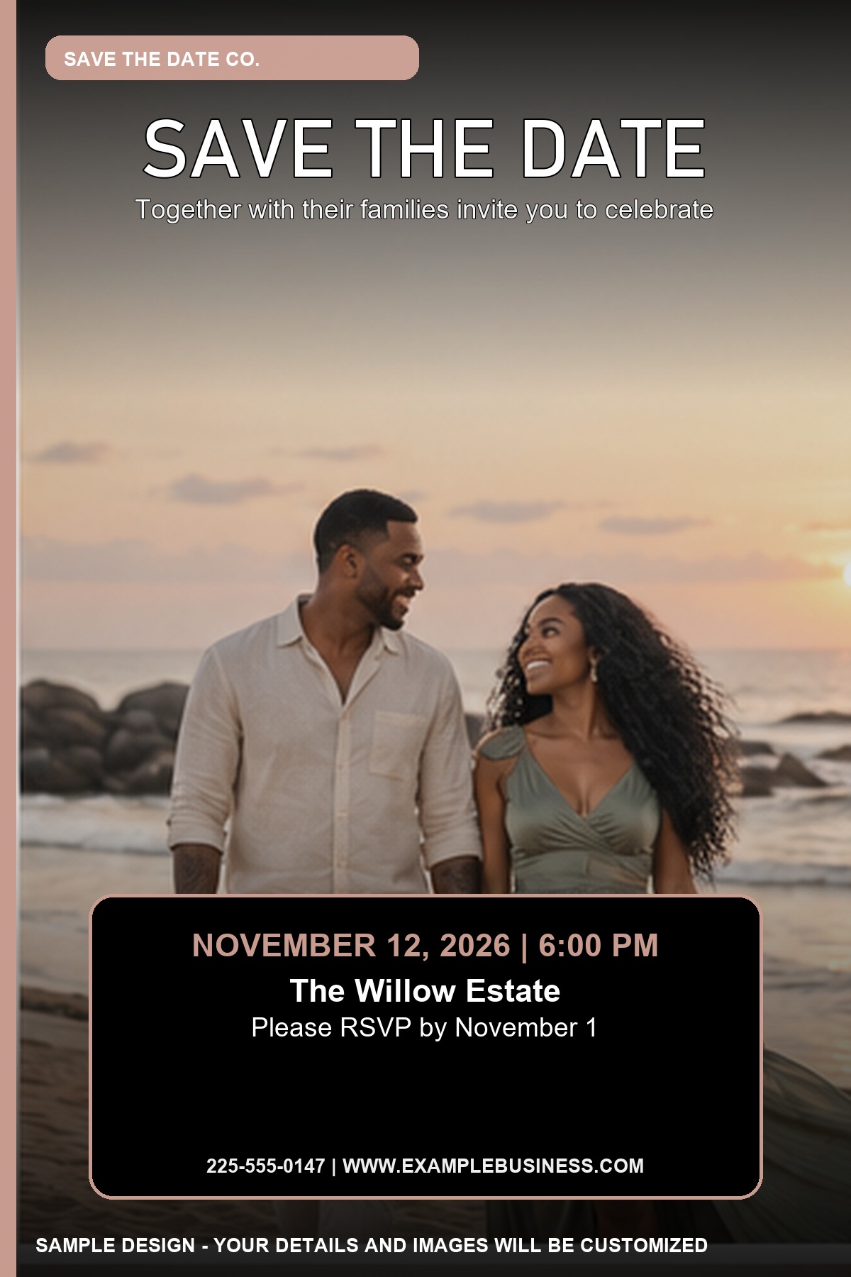 Save the Date professional design template
