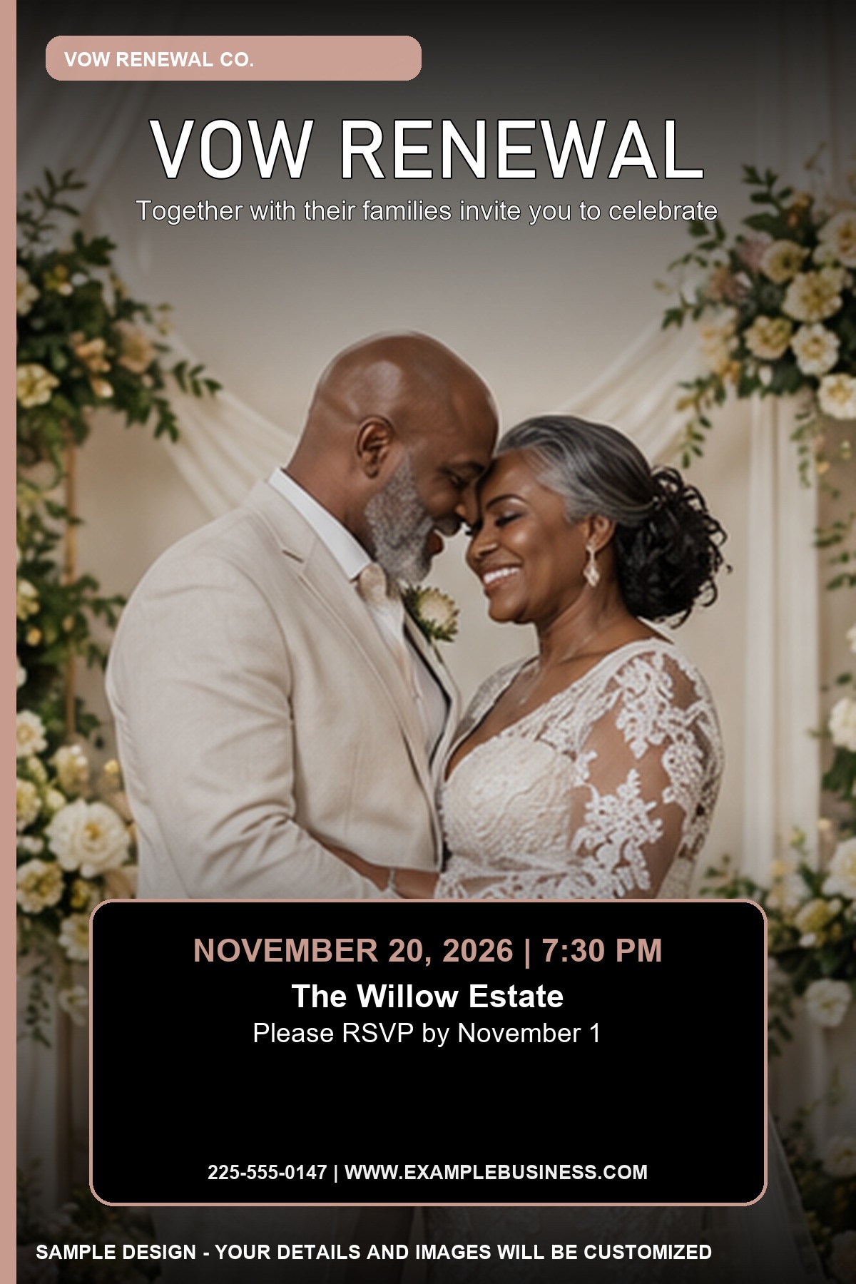 Vow Renewal professional design template