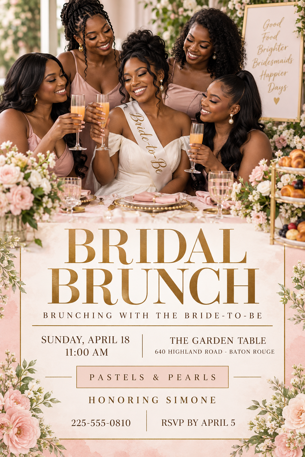 Bridal Brunch professional design template