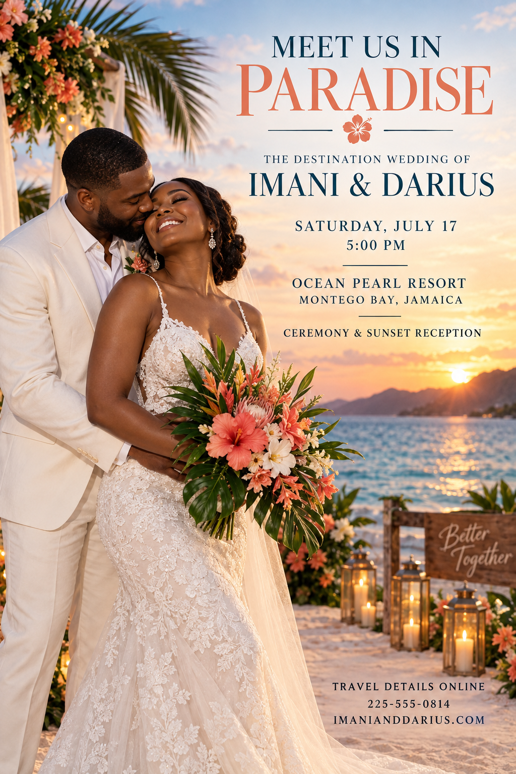 Meet Us in Paradise professional design template